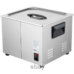 VEVOR Ultrasonic Cleaner 15L Degas Digital Sonic Cleaner Jewerly Clean 180With360W