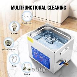 VEVOR Ultrasonic Cleaner 2-30L Cleaning Equipment Liter Industry Heated With Timer