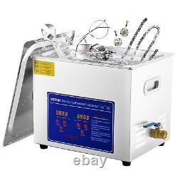 VEVOR Ultrasonic Cleaner 2-30L Cleaning Equipment Liter Industry Heated With Timer