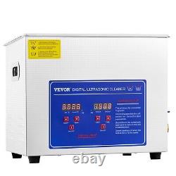 VEVOR Ultrasonic Cleaner 2-30L Cleaning Equipment Liter Industry Heated With Timer