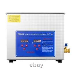 VEVOR Ultrasonic Cleaner 2-30L Cleaning Equipment Liter Industry Heated With Timer