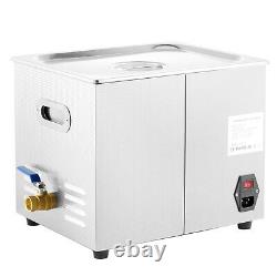 VEVOR Ultrasonic Cleaner 2-30L Cleaning Equipment Liter Industry Heated With Timer