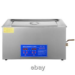 VEVOR Ultrasonic Cleaner 30L Stainless Steel 1200W Industry Heated Heater Timer