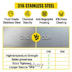 VEVOR Ultrasonic Cleaner 30L Stainless Steel Industry Digital Time Heat Cleaner