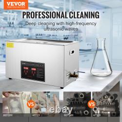 VEVOR Ultrasonic Cleaner with Timer Heating Machine Digital Sonic Cleaner SUS304