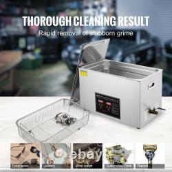 VEVOR Ultrasonic Cleaner with Timer Heating Machine Digital Sonic Cleaner SUS304