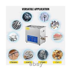 Vevor Ultrasonic Cleaner 6 L Digital Timer Heater 40 kHz 110 Volts Commercial