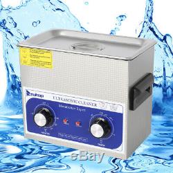 ZOKOP 110V Stainless Steel Industry Heated Ultrasonic Cleaner Heater Timer US