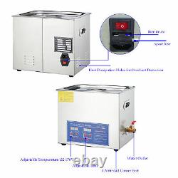 10l 2.6gal Digital Ultrasonic Cleaner Withtimer - Heater Ultrasound Clean Machine