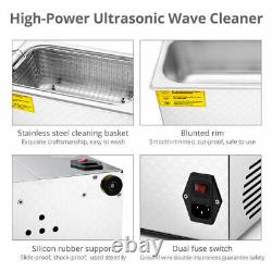 10l Digital Ultrasonic Cleaner Kit Ultra Sonic Bath Timer Jewellery Nettoyer Nous
