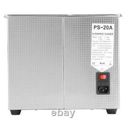 10l Liter Ultrasonic Cleaner Stainless Steel Industry Heated Heater With Timer