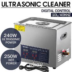 10l Professionnel Digital Ultrasonic Cleaner Machine Avec Minuterie Chauffée Nettoyage