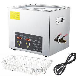 10l Professionnel Ultrasonic Cleaner Heater Digital Timer Pour Jewelry Coin Watch