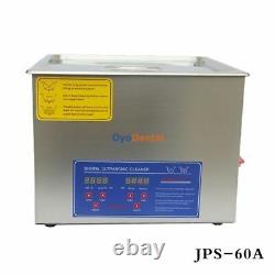 15l Acier Inoxydable Nettoyeur Ultrasonore Machine De Nettoyage Contrôle Numérique LCD 110v