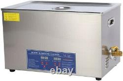 30l Digital Ultrasonic Cleaner Ultra Sonic Cleaning Tank Timer Heater-uk Vendeur