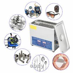 6l 1.6gal Nettoyeur Ultrasonique Numérique Avectimer & Heater Ultrasound Clean Machine