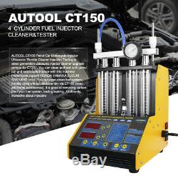 Autool À Ultrasons Essence Tester Injector Cleaner Carburant Pour 110v / 220v 4 Cylindres