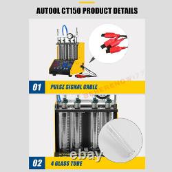 Autool Ct-150 Essence Ultrasonic Fuel Injector Testeur Cleaner Cleaner Machine