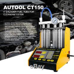 Autool Ct150 Auto Moto Nettoyeur À Ultrasons Injecteur De Carburant Testeur Machine 220 V