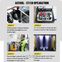 Autool Ct150 Essence Voiture Carburant Injector Testeur De Nettoyage Machine De Nettoyage À Ultrasons
