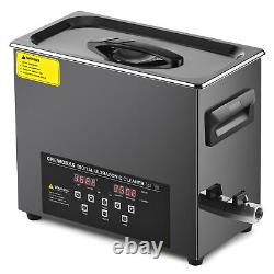 CREWORKS 6L Nettoyeur Ultrasonique en Titane 0,5 KW Chauffage avec Mode Degas et Doux