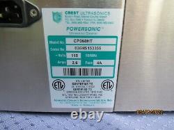 Crest Powersonic Ultrasonic Cleaner 1 Gallon Timer & Heat Cp360ht Nouvelle Boîte Ouverte