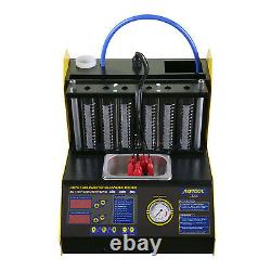 Ct200 6 Cylindres Ultrasonic Fuel Injector Cleaner Tester Machine Car Motorcycle Ct200 6 Cylindres Ultrasonic Fuel Injector Cleaner Testeur Machine Car Motorcycle Ct200 6 Cylindres Ultrasonic Fuel Injecteur Cleaner Machine Car