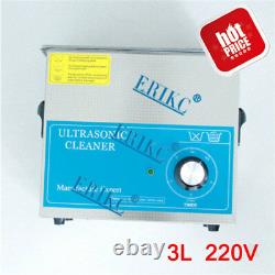 Erikc Diesel Injector Kit De Nettoyage 220 V, 3l Ultrasons Machine De Nettoyage Injector
