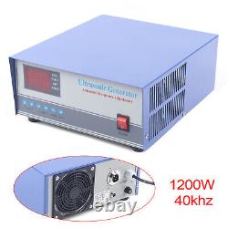 Générateur ultrasonique 40KHz 1200 W Nettoyeur ultrasonique 40000Hz Réglable 110 V