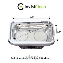 Invisiplean Professional Ultrasonic Cleaner Machine Electronic Silver Bijoux