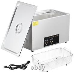Machine de nettoyage à ultrasons de 30L pour bijoux avec réservoir de bain et minuterie.