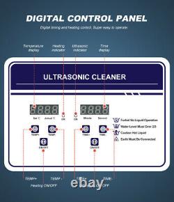 Nettoyeur À Ultrasons Avec Chauffage Machine De Nettoyage À Ultrasons Panneau De Contrôle Numérique