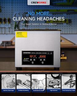 Nettoyeur Ultrasonique Numérique en Acier Inoxydable 10L 40kHz pour le Nettoyage de la Rouille et du Ternissement