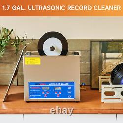 Nettoyeur de disques vinyles ultrasonique CREWORKS 6L - Professionnel 7-12 pouces 3 disques