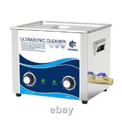 Nettoyeur ultrasonique 2,6 gal 240W 40Khz en acier inoxydable pour laboratoire