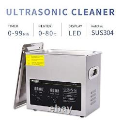 Nettoyeur ultrasonique 3,2L avec minuteur numérique et chauffage 40HZ professionnel.