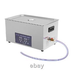 Nettoyeur ultrasonique 3 modes 30L avec minuterie, machine de chauffage et nettoyeur sonique numérique
