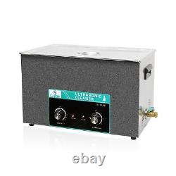 Nettoyeur ultrasonique 30L 600W Machine de nettoyage des pièces soniques avec chauffage et minuterie