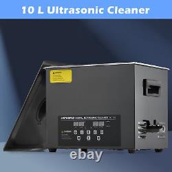 Nettoyeur ultrasonique CREWORKS 10L 2.5X avec chauffage efficace, mode dégazage et mode doux