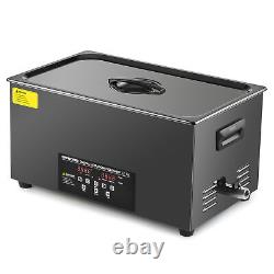 Nettoyeur ultrasonique CREWORKS 22L en titane avec chauffage de 1,2 KW, fonction dégazage et mode doux