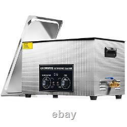 Nettoyeur ultrasonique CREWORKS 600W avec chauffage et minuterie, 7,9 gallons ultrasonique