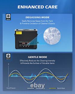 Nettoyeur ultrasonique CREWORKS 6L 2.5X avec chauffage efficace avec mode dégazage et doux