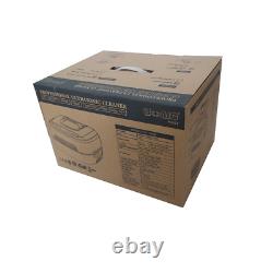 Nettoyeur ultrasonique commercial P4821, panier en plastique, 110V, 2,6 quart/2,5 L, beige.