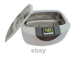Nettoyeur ultrasonique commercial pour le nettoyage des instruments dentaires et de la vaisselle en argent de 2.5L