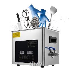 Nettoyeur ultrasonique de 10 L pour instruments de laboratoire dentaire avec chauffage et minuterie