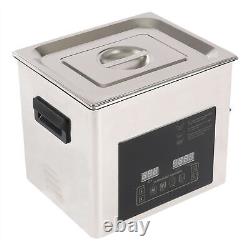 Nettoyeur ultrasonique de 10 L pour instruments de laboratoire dentaire avec chauffage et minuterie