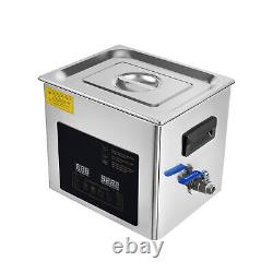 Nettoyeur ultrasonique de 10 L pour instruments de laboratoire dentaire avec chauffage et minuterie