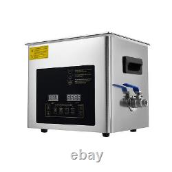 Nettoyeur ultrasonique de 10 L pour instruments de laboratoire dentaire avec chauffage et minuterie