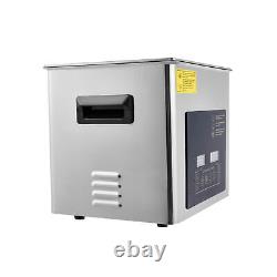 Nettoyeur ultrasonique de 10 L pour instruments de laboratoire dentaire avec chauffage et minuterie