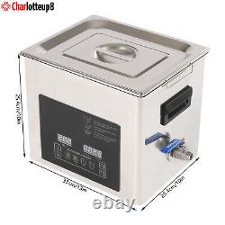 Nettoyeur ultrasonique de 10L pour instruments de laboratoire dentaire avec chauffage et minuterie